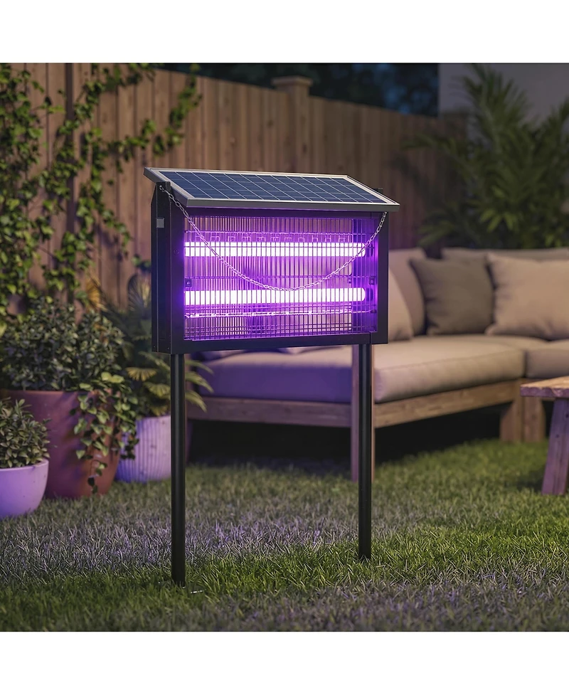 Outsunny Solar Zapper Outdoor Zapper with Cord,