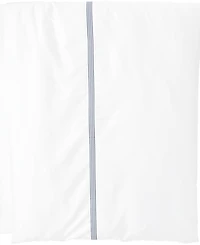 Lands' End 400 Thread Count Premium Supima Cotton No Iron Sateen Embroidered Duvet Bed Cover