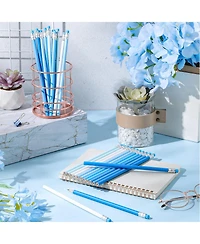 Round Pencils Eraser Hb Graphite Drawing Sketching School Supplies 24 pieces