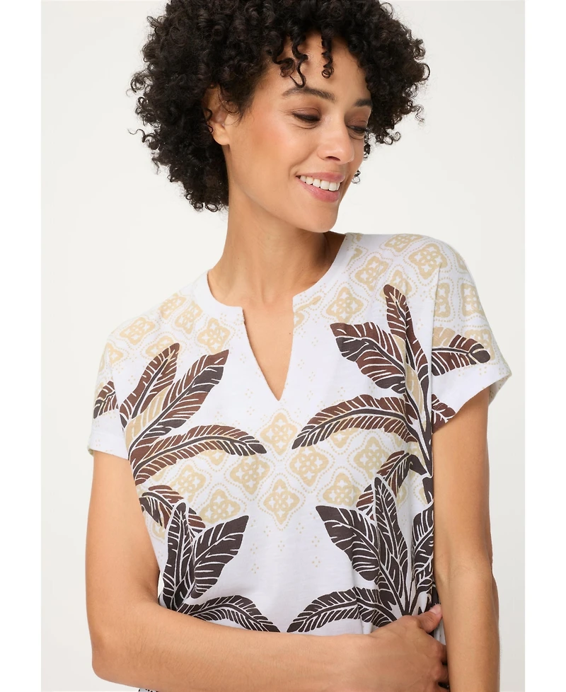 Olsen Women's Panneaux Print T-Shirt