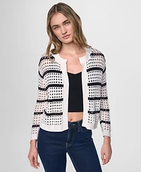 Dkny Jeans Women's Relaxed Fit Open-Front Cardigan