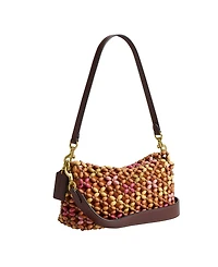 Coach Wooden Beaded Tabby Small Shoulder Handbag