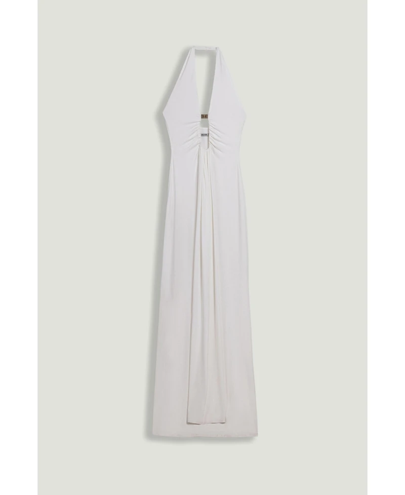 Nocturne Women's Halter Neck Cut-Out Maxi Dress