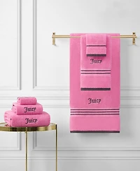 Juicy Couture Neon Border Cotton 6-Pc. Bath Towel Set