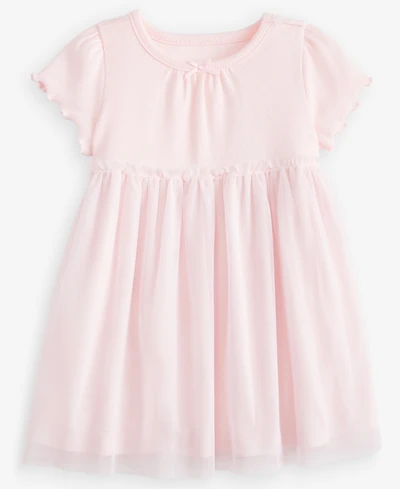 First Impressions Baby Girls' Short-Sleeve Tulle-Skirt Dress, Macy's Exclusive