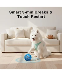 Aronkl Interactive Dog Ball Durable Natural Rubber Motion-Activated Vibrating Rolling Usb Rechargeable Water-Resistant