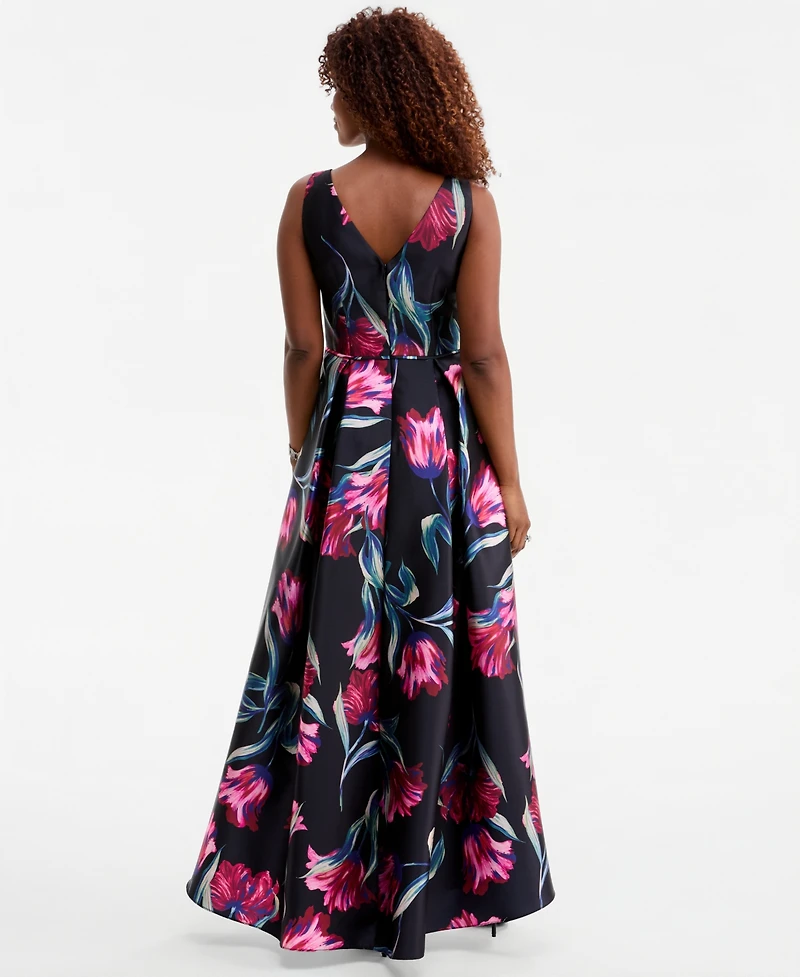 Adrianna Papell Women's Printed Sleeveless Midi Dress
