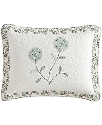 Beatrice Home Fashions Carnation Embroidered Sham, Standard