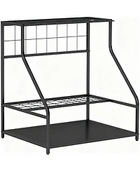 Yigii 3-Tier Garden Tool Rack: Organize 20+ Tools, Hooks, Shovel, Rake, Rust-Resistant Metal