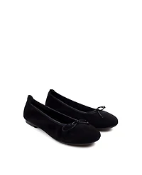 Menina Step Women's Sofia Elastic Suede Ballet Flat