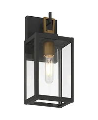 Possini Euro Design Possini Euro Trystin 13 inches Highand Brass Outdoor Wall Light