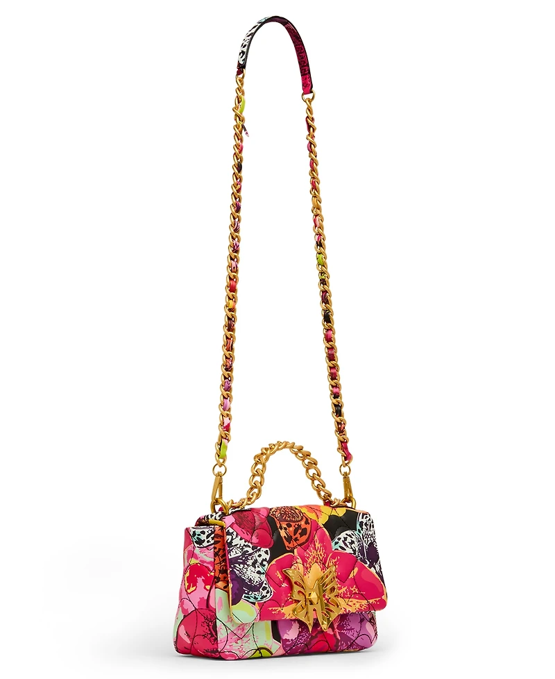Betsey Johnson Butterfly Floral Flap Small Crossbody Handbag