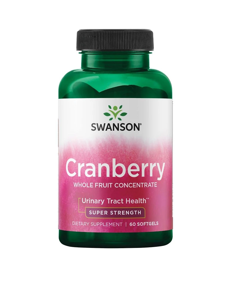 Swanson Super Strength Cranberry Whole Fruit Concentrate 420 Milligrams 60 Softgels