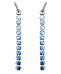 Le Vian Sapphire Ombre & White Sapphire (5/8 ct. t.w.) Earrings in Platinum