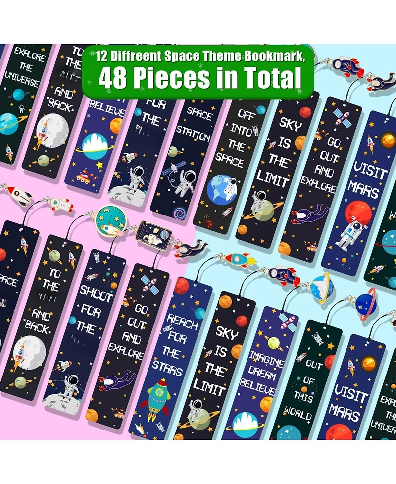 Gnuadz Space Bookmarks Metal Charms Party Favors Gifts