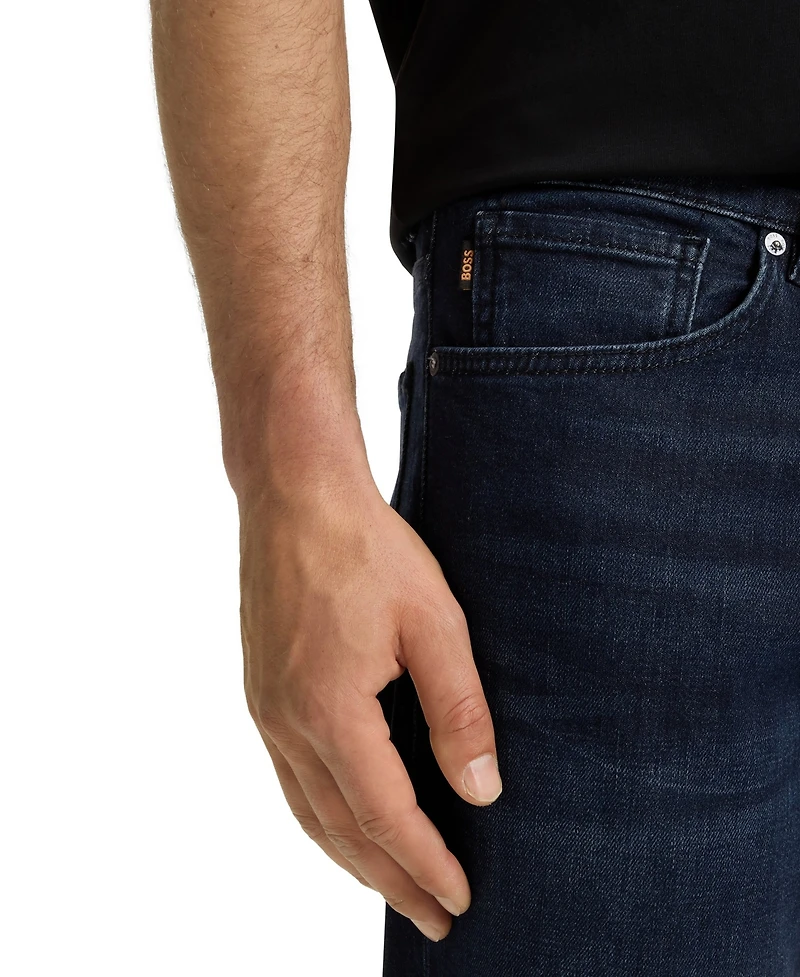 Boss by Hugo Men's Comfort-Stretch Denim Regular-Fit Jeans