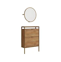 Sauder International Lux Storage Organizer, Sindoori Mango finish