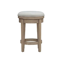 Liberty Furniture Industries, Inc. Brentwood Upholstered Swivel Console Stool - Sandstone