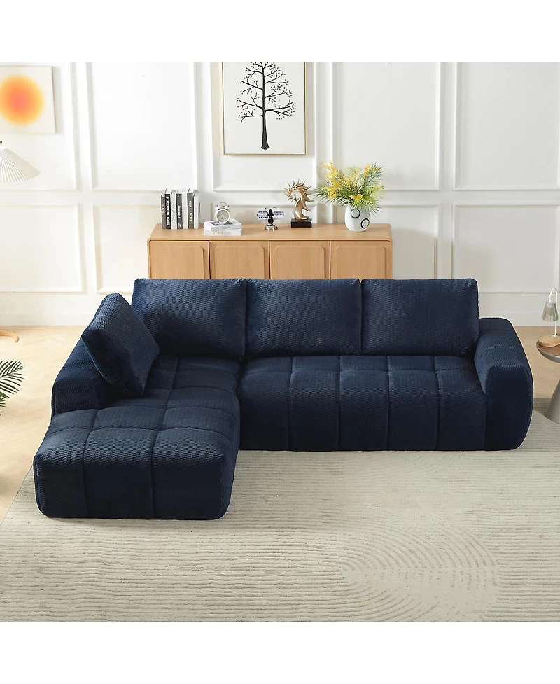 Streamdale Furniture Modern Tufted Segmented Sofa with Pocket Spring Support - No Assembly