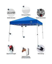 gaomon 10x20 ft Pop Up Canopy Tent, Portable Instant Shelter with 8x8 ft Cover, for Patio, Garden, Beach