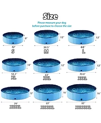 Gnuadz Foldable Pet Bath Pool Collapsible Tub Cat Wading Kiddie