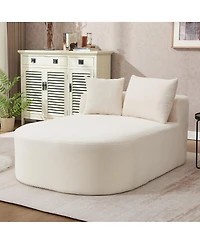 Streamdale Furniture Corduroy Oversized Sleeper Sofa with Wide Seat and Two Pillows, No Assembly Required