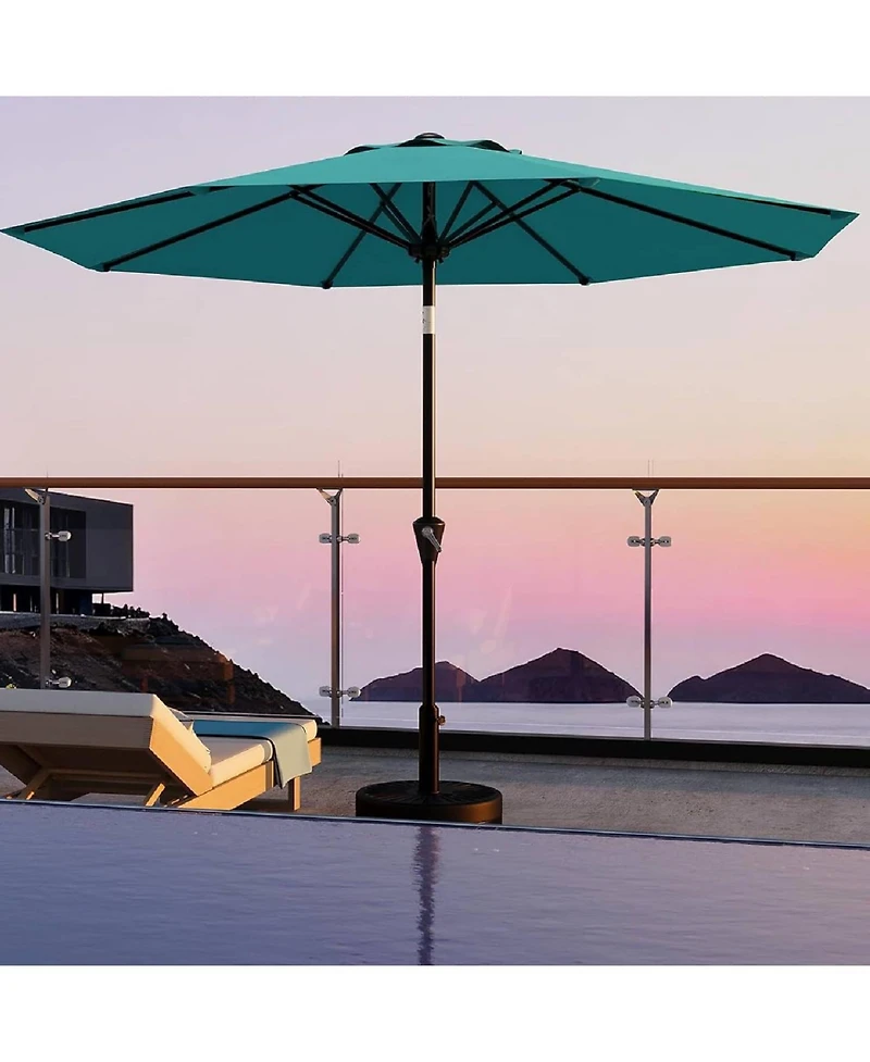 gaomon 9FT Patio Umbrella with Smooth Crank Lift Uv Protection Waterproof for Pool, Deck, Yard
