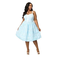 Unique Vintage Plus 1950s Sleeveless Swing Dress