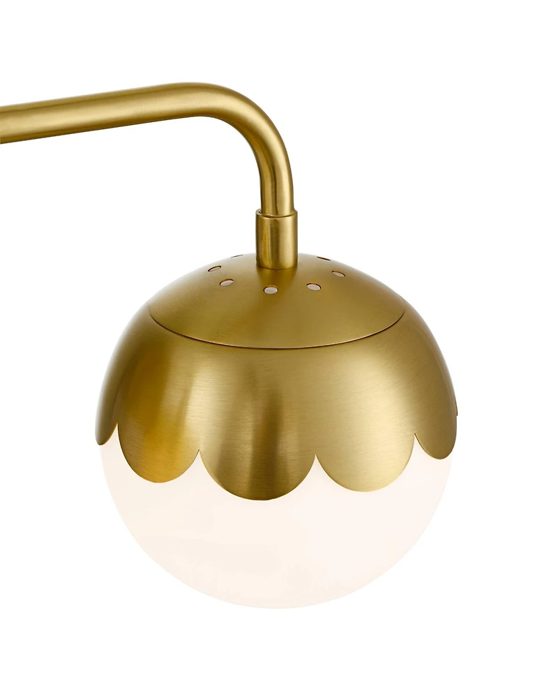 360 Lighting Camila 22 1/2" High 3 Light Bathroom Vanity Wall Lamp Light Fixture Mount Over The Sink Mirror Antique Brass