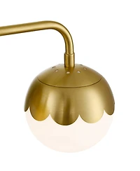 360 Lighting Camila 22 1/2" High 3 Light Bathroom Vanity Wall Lamp Light Fixture Mount Over The Sink Mirror Antique Brass