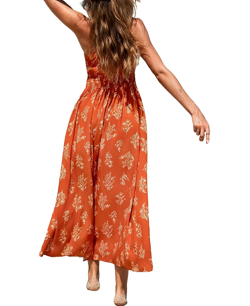 Cupshe Women's Stepping Out Ornate Maxi Beach Dress