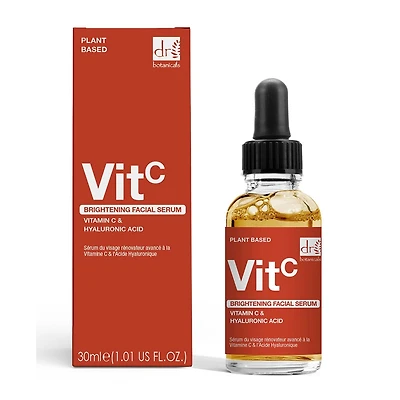 Dr. Botanicals Brightening Facial Serum with 5 Percentage Vitamin C and 2 Percentage Hyaluronic Acid 30milliliter