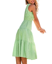 Cupshe Women's Crew Neck Pull-On Midi Dress
