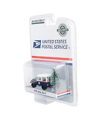 Greenlight 1/64 1972 Jeep Dj-5 Usps Vehicle with Christmas Tree Accessory Hobby Exclusive