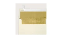 Gnuadz A7 Foil Lined Invitation Envelopes Peel Press Gold Lux Lining