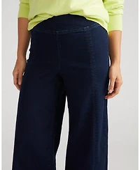 Universal Standard Plus Olivia Pintuck Wide Leg Jeans