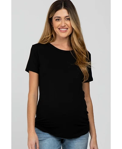 Pinkblush Maternity Blue Basic Short Sleeve Top