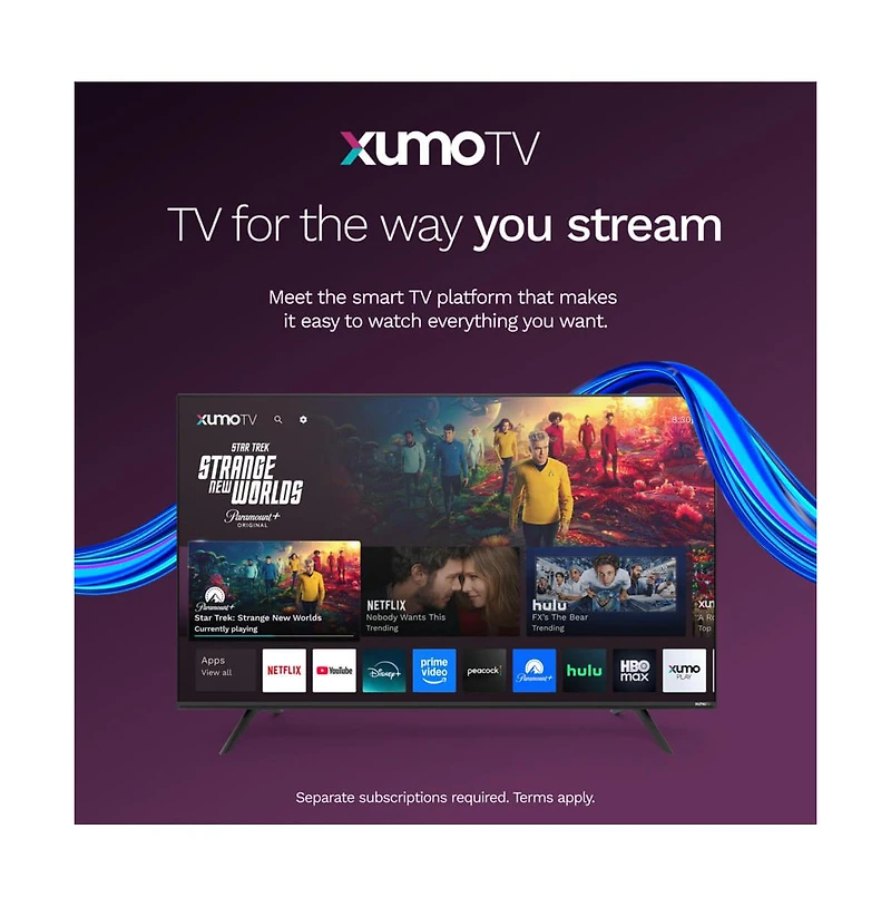 Element 40" Genesis Series 720p Hd Smart Xumo Led Tv Streaming Hdmi Usb - E300AE40CG