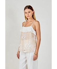 endless rose Women's Sequin Cami Top