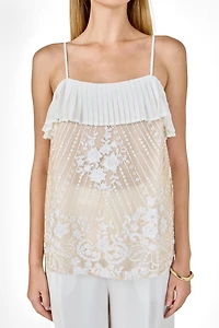 endless rose Women's Sequin Cami Top
