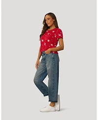 Cable & Gauge Women's Essential Printed Star Tee