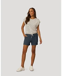 Cable & Gauge Women's Fine Stripe Tie Bottom Top