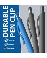 Gnuadz Pens Bulk 52 Pack Retractable Ballpoint Smooth Writing Quick Drying
