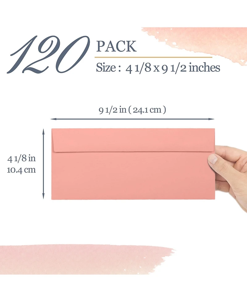 Gnuadz Business Envelopes 36-Pack Warm Pastel
