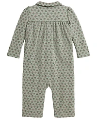 Polo Ralph Lauren Baby Girls' Floral Interlock Coverall