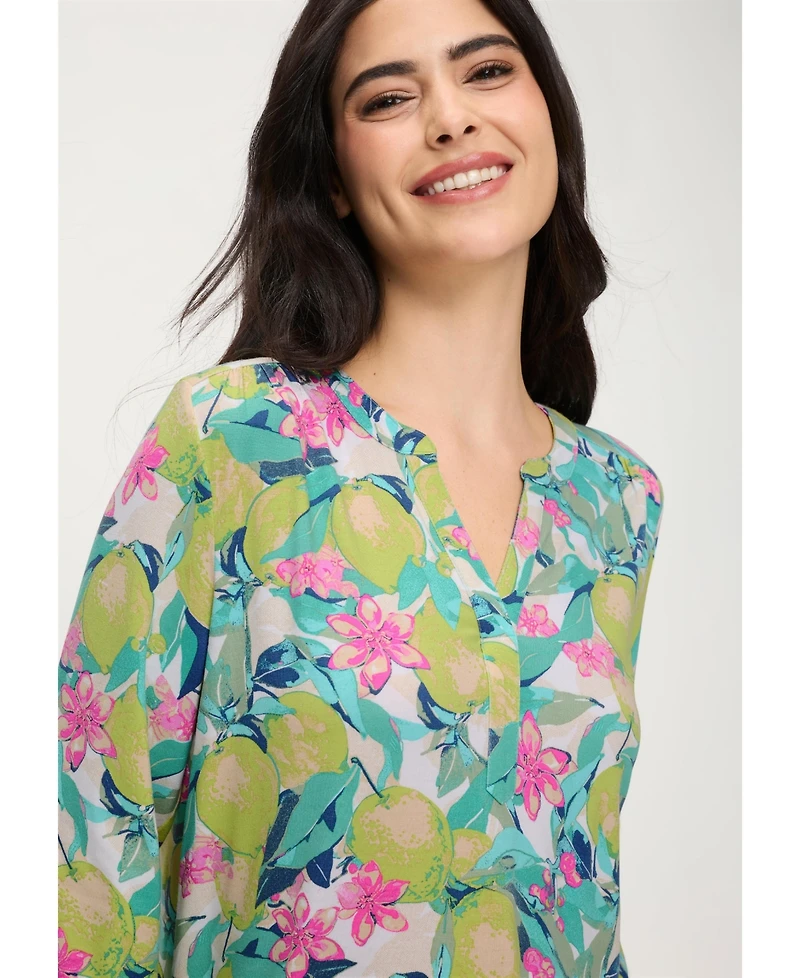 Olsen Women's Lush Lemon Print T-Shirt