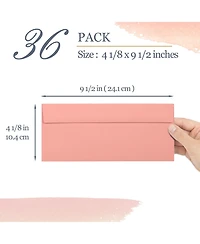 Gnuadz Business Envelopes 36-Pack Warm Pastel