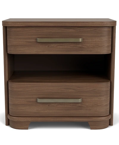 Amelie 29" Wood 2-Drawer Nightstand