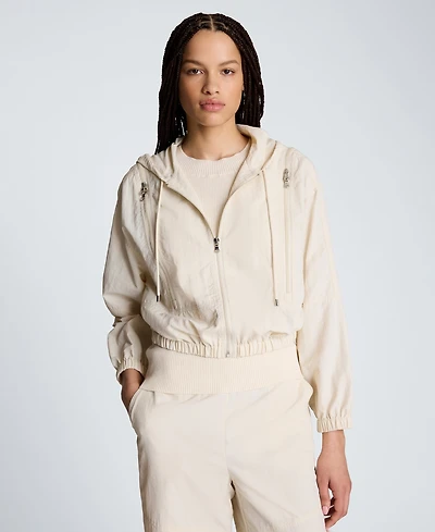 Kenneth Cole Women's Zippered Long-Sleeve Hoodie