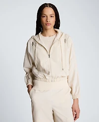 Kenneth Cole Women's Zippered Long-Sleeve Hoodie
